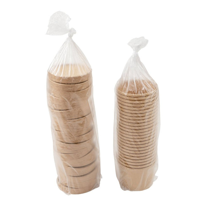 Royal PFC8NCOM 8 Oz Kraft Paper Food Container with Lid