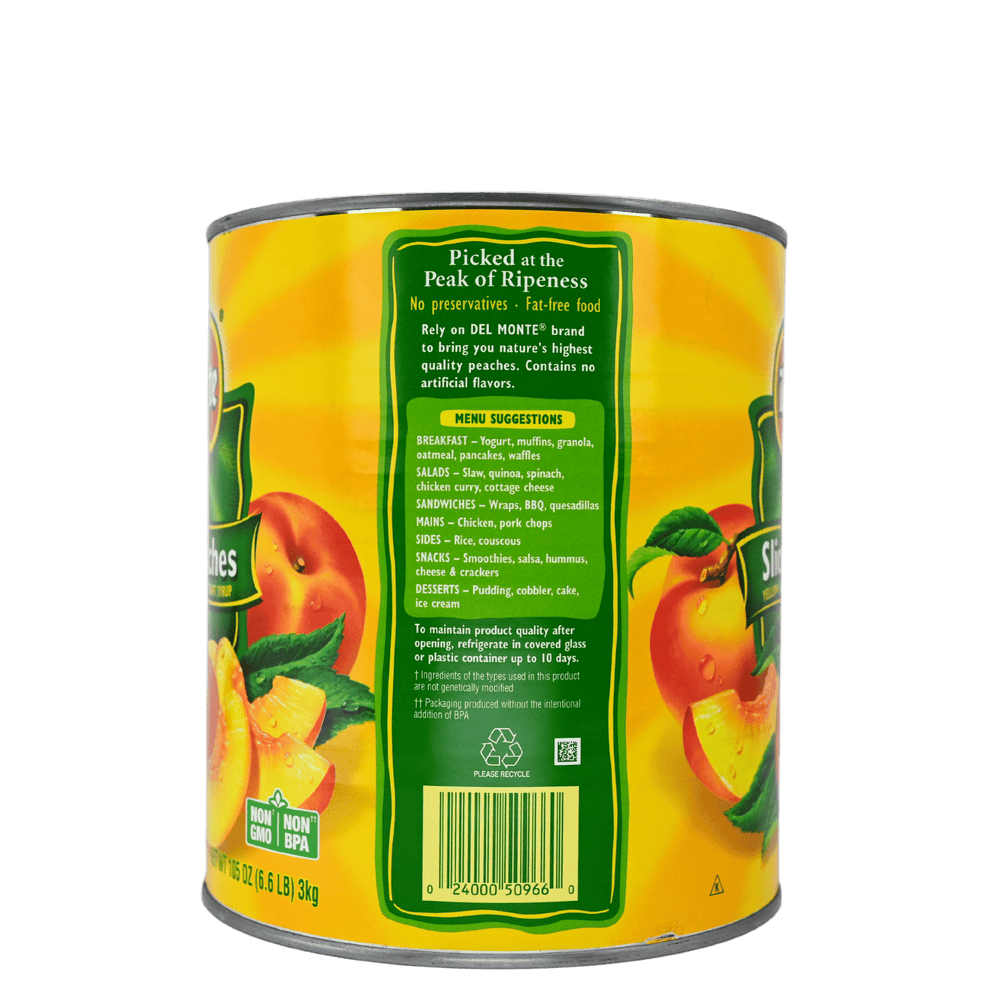 Sliced Peaches in Light Syrup 106 oz (#10 Can)ShopAtDean