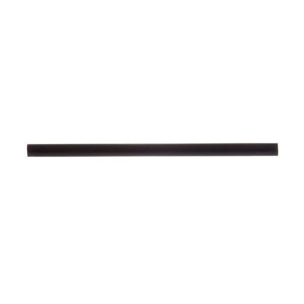 Tablecraft 100105 Unwrapped Black Plastic Straws 5.75