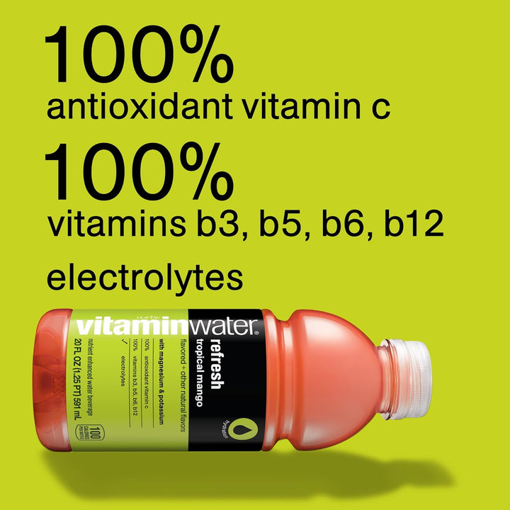 Vitamin Water 20 oz Refresh Tropical MangoShopAtDean