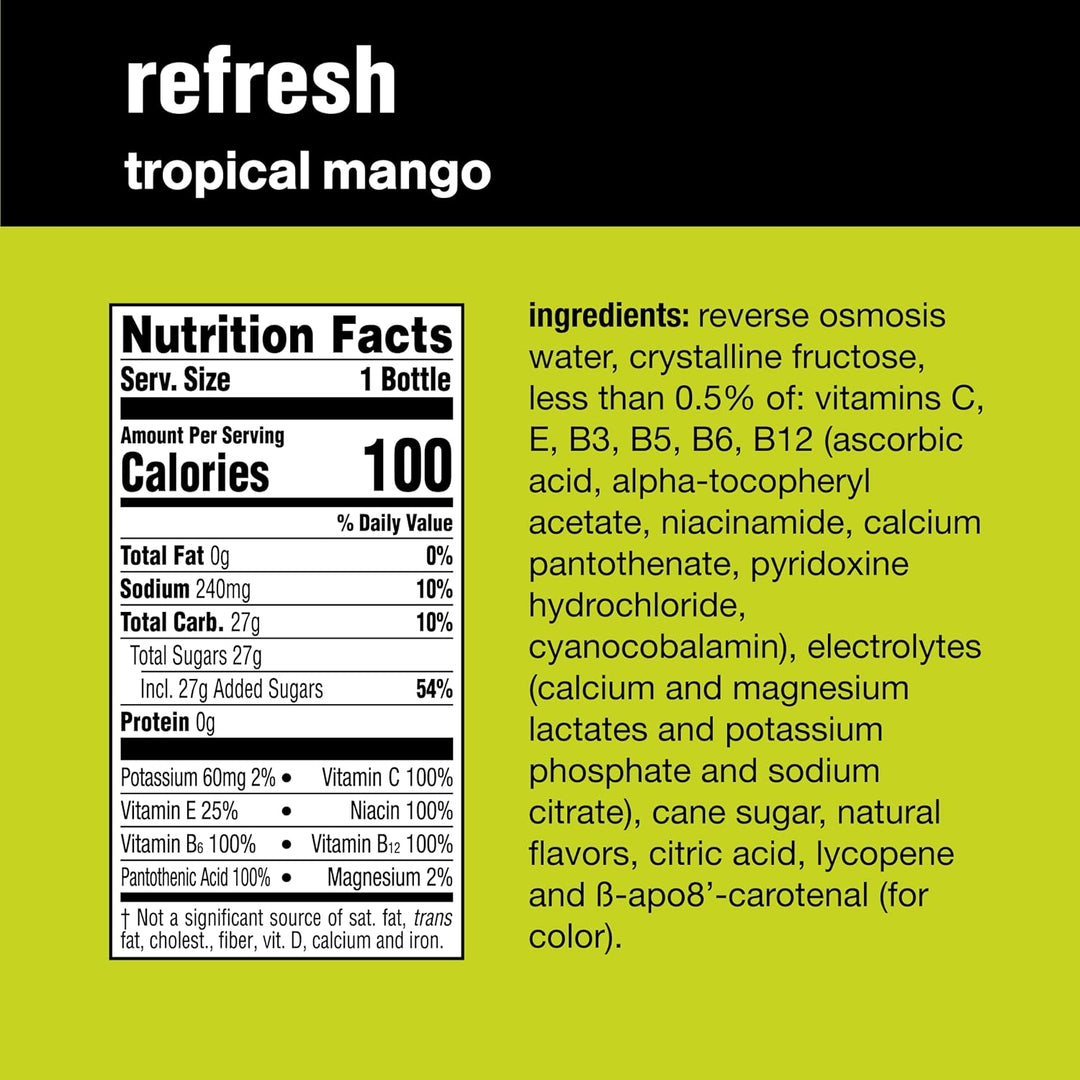 Vitamin Water 20 oz Refresh Tropical MangoShopAtDean