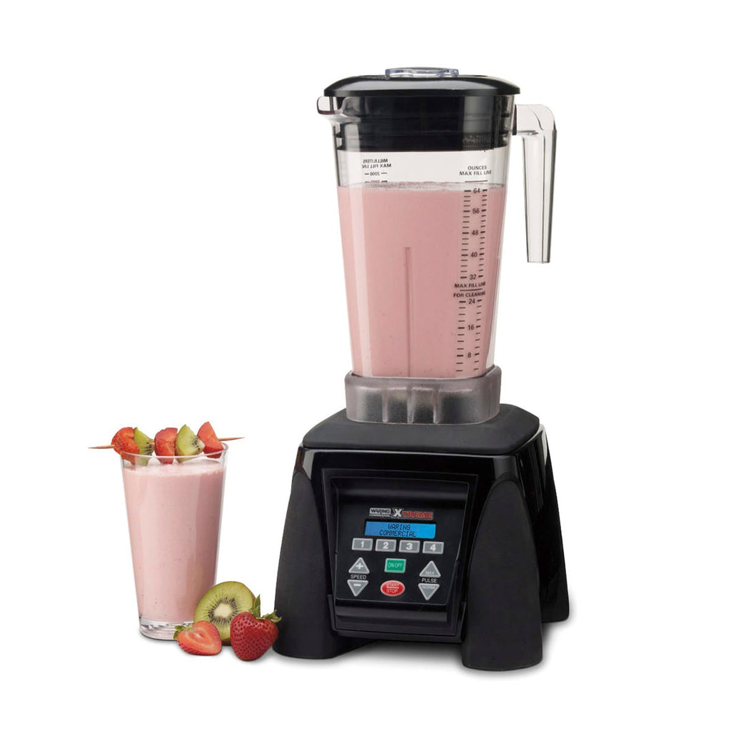 Waring Commercial Reprogrammable Hi-Power Blender with Sound Enclosure and  64 oz. Stainless-Steel Container
