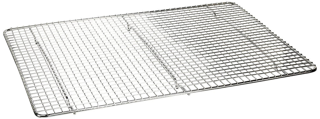 Choice 12 x 16 1/2 Chrome Plated Footed Wire Cooling Rack for Half Size  Sheet Pan