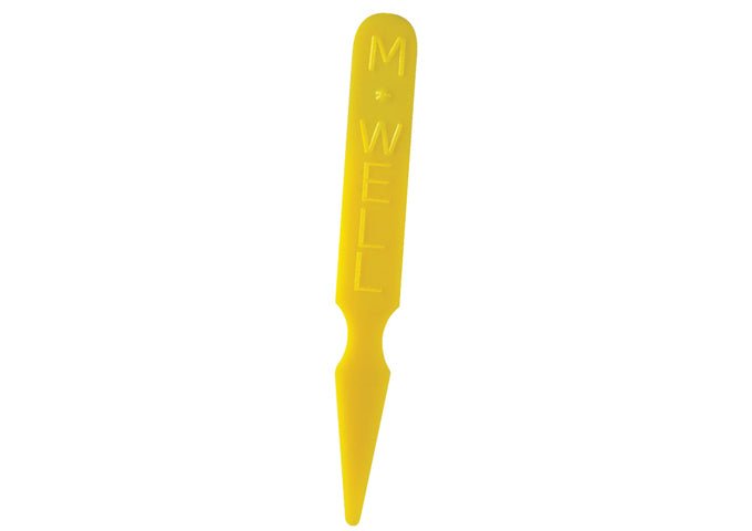 Winco PSM-MW Yellow Plastic Medium Well Steak Marker