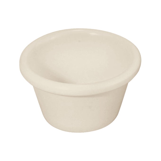 Winco RP-1B 1.5 Oz Bone Smooth Side Ramekin