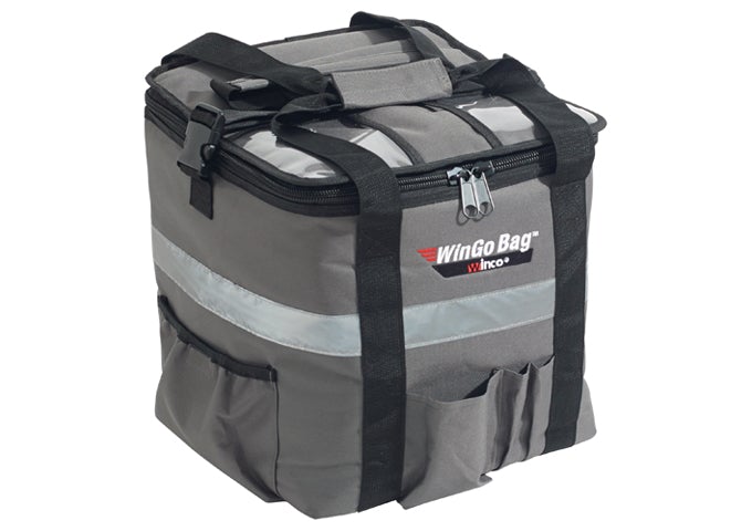 Winco WinGo Bag BGCB - 1709 Medium Gray Insulated Catering Bag 17"W x 13"D x 9"HShopAtDean